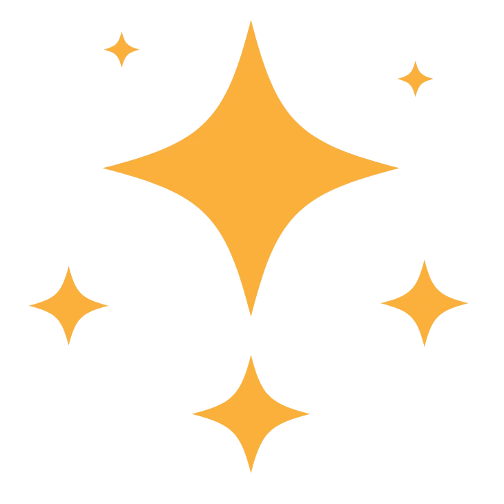 Sparkle icon representing free home decor inspiration and creative ideas available for everyone